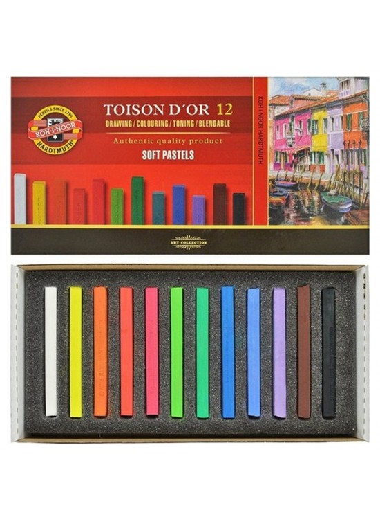 Koh-I Noor Set Of Artist´S Dry Chalks Carre 8582 12