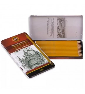 Koh-I Noor Set Of Gaphite Pencils 1502 Art