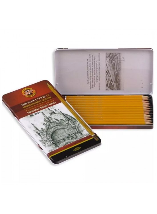 Koh-I Noor Set Of Gaphite Pencils 1502 Art