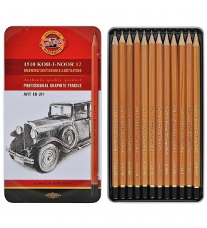 Koh-I Noor Set Of Gaphite Pencils 1512 N