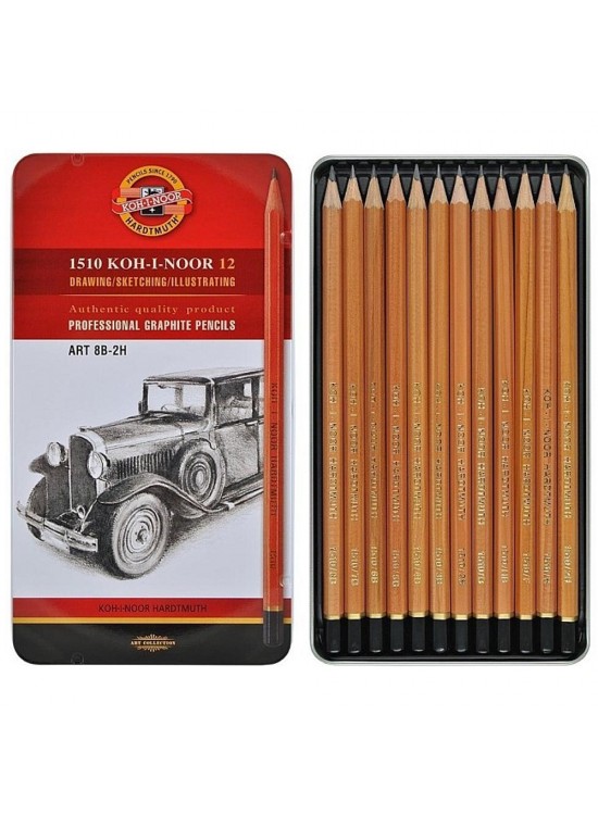 Koh-I Noor Set Of Gaphite Pencils 1512 N