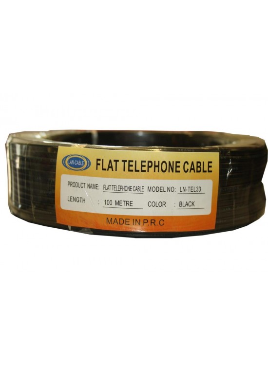 Köken LN-TEL33 100mt Siyah Telefon Kablosu