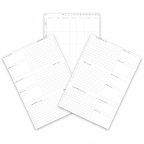 KOLEJ KIRMIZI SPİRALLİ HAFTALIK PLANLAYICI (20x28 CM)