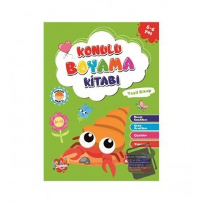 Kolon Konulu Boyama 48yp Yeşil Kitap 5-6 Yaş