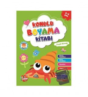 Kolon Konulu Boyama 48yp Yeşil Kitap 5-6 Yaş