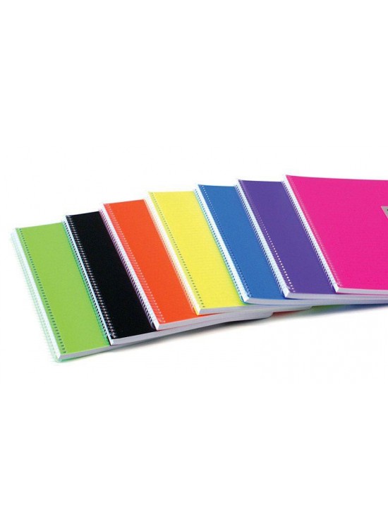 Komeks Spiralli Defter Plastik Kapak Kareli 120 Yaprak A4 120/4 SA4 (1 Adet)