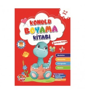 Konulu Boyama 48yp Kırmızı Kitap 4-5 Yaş