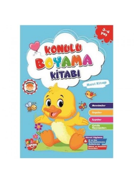 Konulu Boyama 48yp Mavi Kitap 3-4 Yaş Konulu Boyama 48yp Mavi Kitap 3-4 Yaş