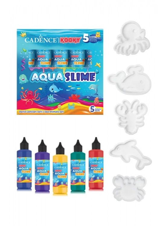 Kooky Aqua Slime Deniz Canlıları Seti 5 Li Kooky Aqua Slime Deniz Canlıları Seti 5 Li
