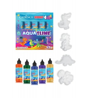 Kooky Aqua Slime Dinazor Dünyası Seti 5 Li