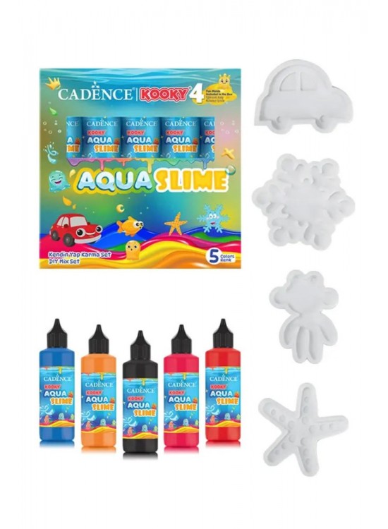 Kooky Aqua Slime Kendin Yap Karma Set 5X90ML