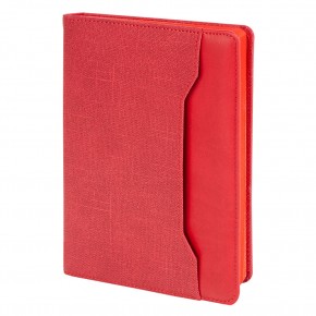 KORU KIRMIZI TARİHSİZ DEFTER (15X21 CM)