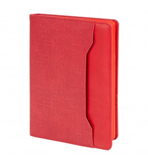 KORU KIRMIZI TARİHSİZ DEFTER (15X21 CM)