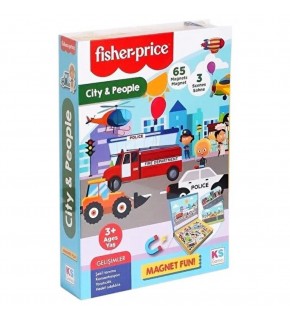 Ks Games Baby Puzzle City & People Fisher-price Lisanslı Ür