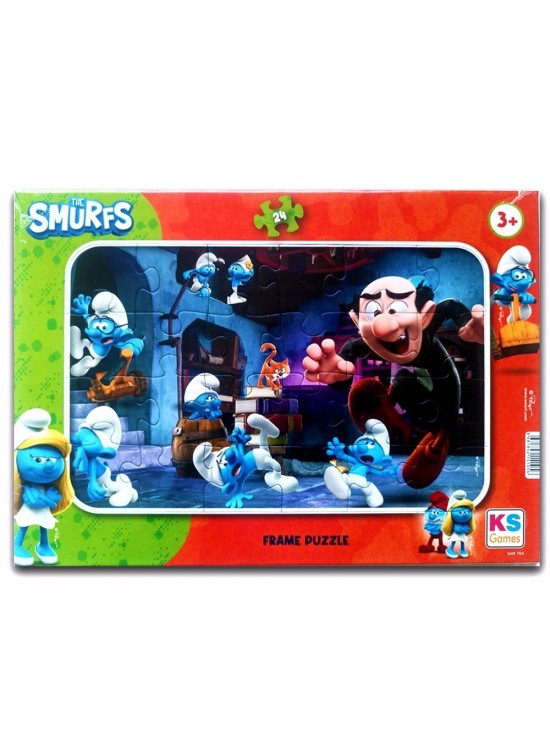 Ks Games Frame Puzzle 24 Şirinler Lisanslı Ürünler SMR704