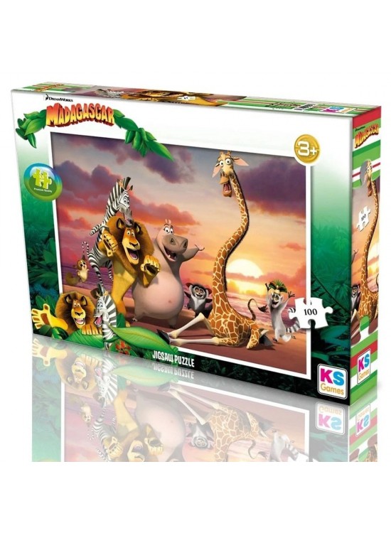 Ks Games Madagascar Puzzle 100 Prç. Mg 714