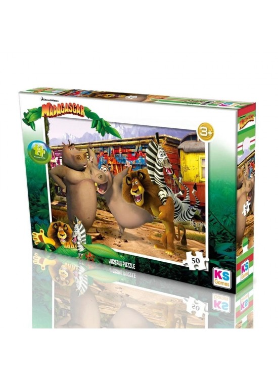 Ks Games Madagascar Puzzle 50 Prç. Mg 709