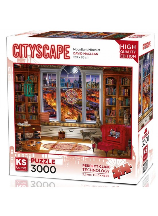 Ks Games Moonlight Mischief 3000 Parça Yetişkin Puzzle