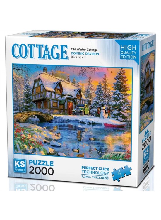 Ks Games Old Winter Cottage 2000 Parça Yetişkin Puzzle