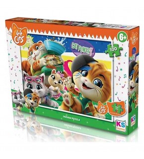 Ks Games Puzzle 100 Parça 44 Cats 714