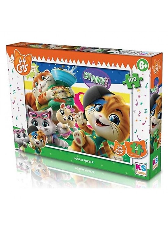 Ks Games Puzzle 100 Parça 44 Cats 714