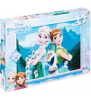 Ks Games Puzzle 100 Parça Frozen FRZ 714