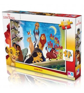 Ks Games Puzzle 100 Parça Lıon Kıng LK 714