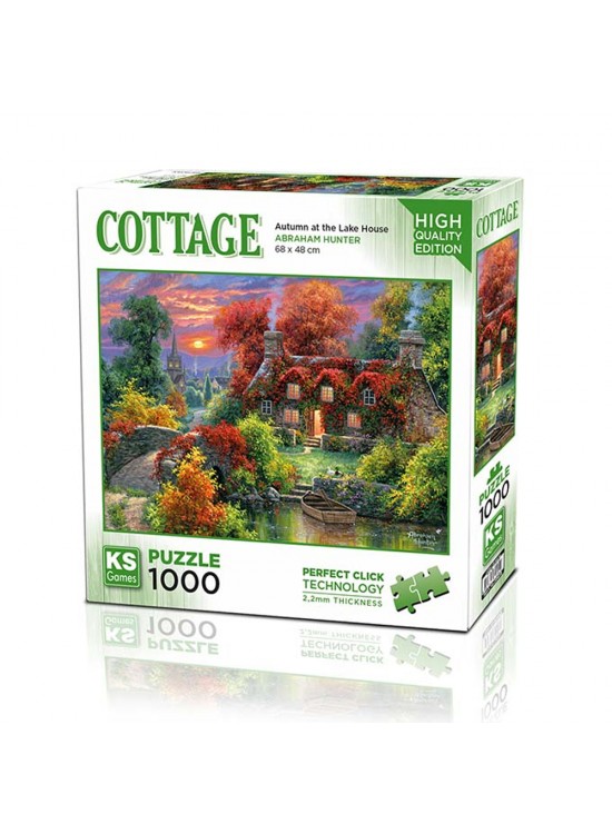 Ks Games Puzzle 1000 Parça Autumn At The Lake House 20672 Ks Games Puzzle 1000 Parça Autumn At The Lake House 20672