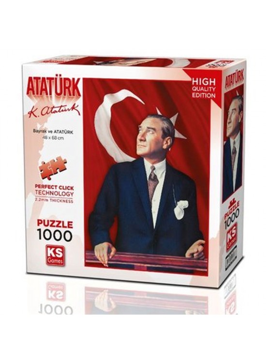 Ks Games Puzzle 1000 Parça Atatürk Ve Türk Bayrağı 20728