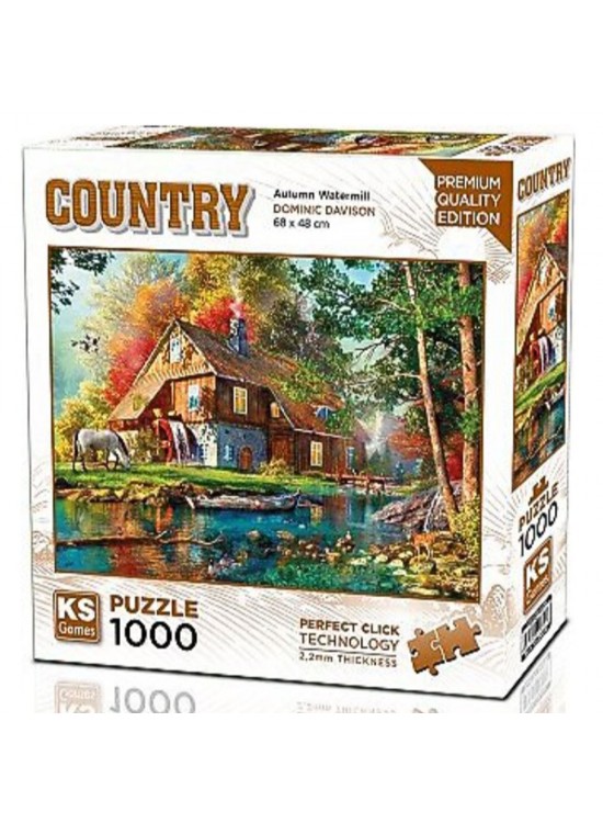 Ks Games Puzzle 1000 Parça Autumn Watermill 20816