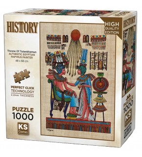 Ks Games Puzzle 1000 Parça Papirus Throne Of Tutankhamun 20743