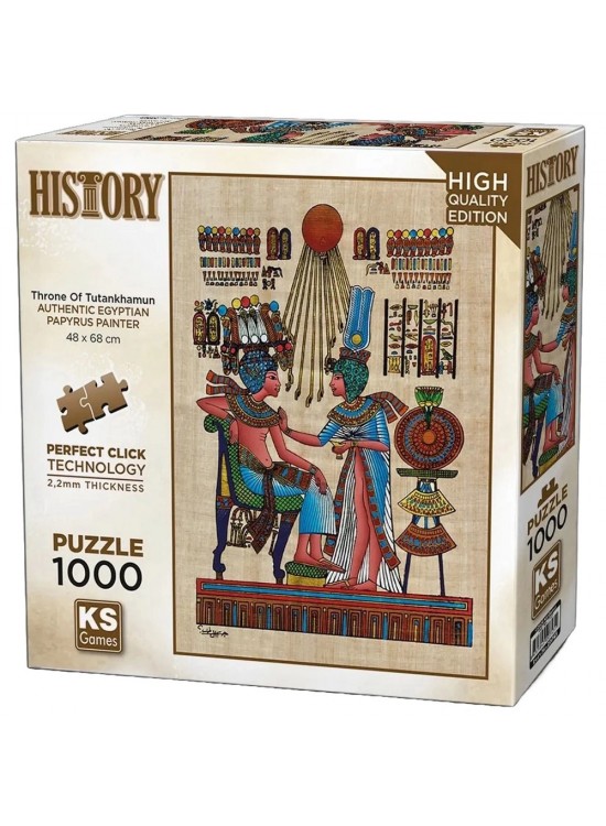 Ks Games Puzzle 1000 Parça Papirus Throne Of Tutankhamun 20743