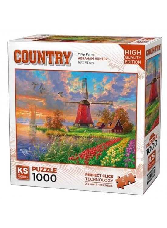 Ks Games Puzzle 1000 Parça Tulip Farm 20787