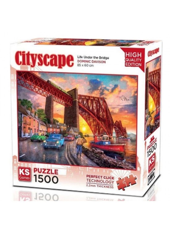 Ks Games Puzzle 1500 Parça Forth Bridge At Sunset 22039