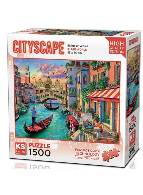 Ks Games Puzzle 1500 Parça Sights Of Venice Yetişkin 22029