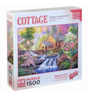 Ks Games Puzzle 1500 Parça Songbirds At Summertime Mill