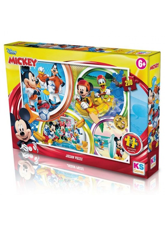 Ks Games Puzzle 200 Parça Mickey Mouse 113