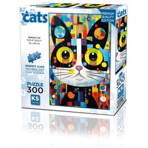 Ks Games Puzzle 300 Abstract Cat 19262