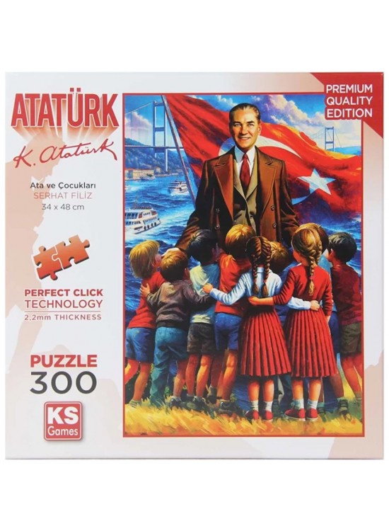 Ks Games Puzzle 300 Ata Ve Çocukları 19254