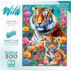 Ks Games Puzzle 300 Tigers Family 19258