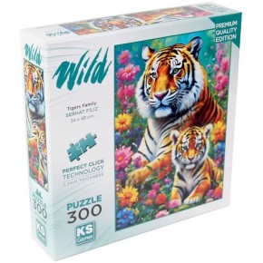 Ks Games Puzzle 300 Tigers Family 19258