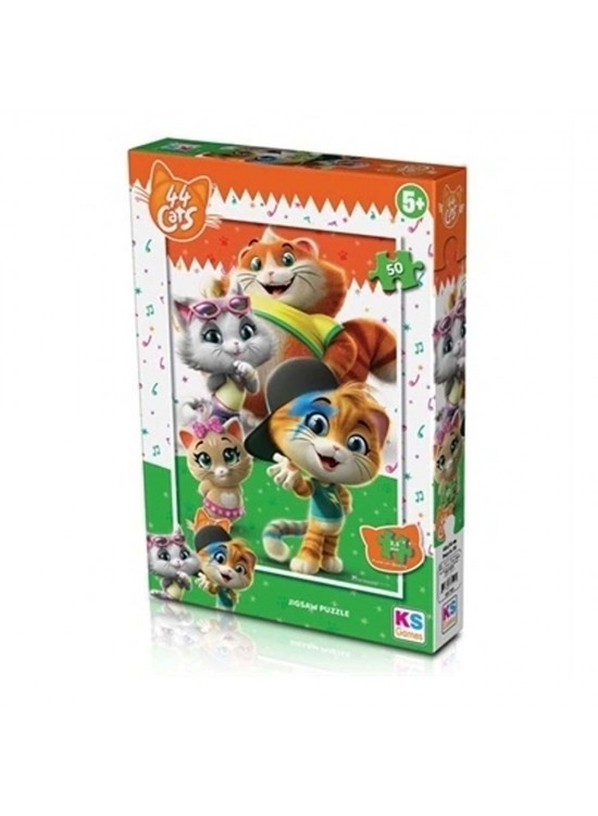 Ks Games Puzzle 50 Parça 44 Cats Puzzle CAT 709