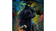Ks Games Puzzle 500 Black Panther With A Tropical 20071