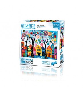 Ks Games Puzzle 500 Candy Tree Town 20085