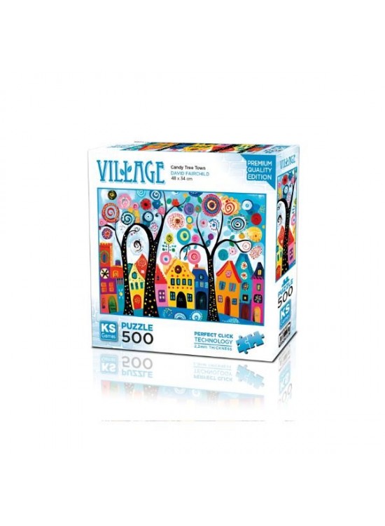Ks Games Puzzle 500 Candy Tree Town 20085