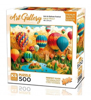 Ks Games Puzzle 500 Hot Air Balloon Festival 20086