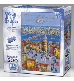 Ks Games Puzzle 500 Parça İconic Galata 20072