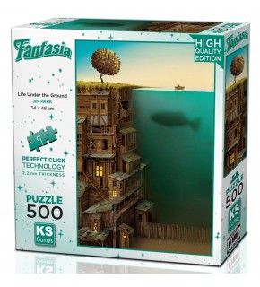 Ks Games Puzzle 500 Parça Life Under The Ground 20045