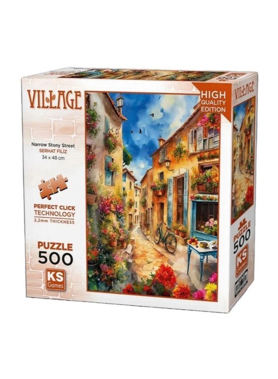 Ks Games Puzzle 500 Parça Narrow Stony Street 20075
