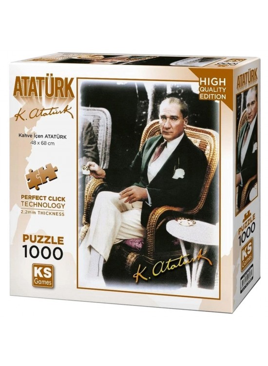 Ks Games Puzzle 500 Parça Yetişkin Kahve İçen Atatürk(11205)